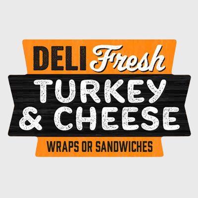 Grab & Go Label Deli Fresh Turkey & Cheese Wrap / Sandwich - 500/Roll