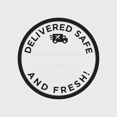 Specialty Deli Label Delivered Safe And Fresh! - 250/Roll