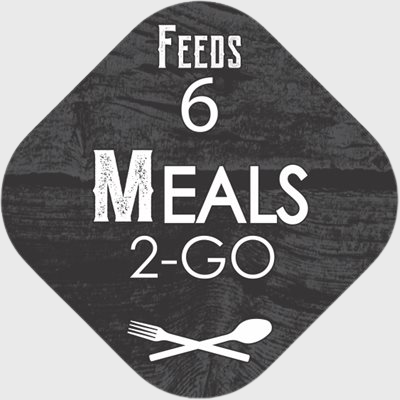 Prepared Meals Label Meals 2-GO / Feeds 6 - 500/Roll