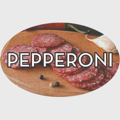 Standard Flavor Label Pepperoni - 500/Roll