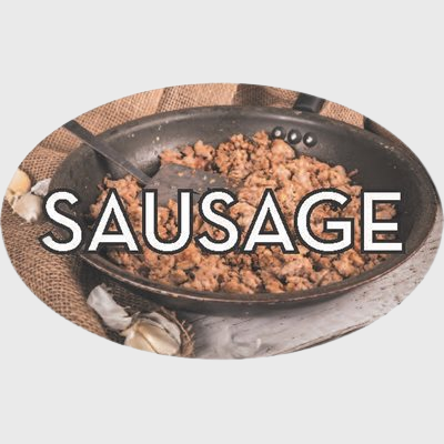 Standard Flavor Label Sausage - 500/Roll