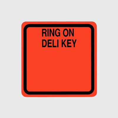 Prepared Meals Label Ring on Deli Key Write On - 500/Roll