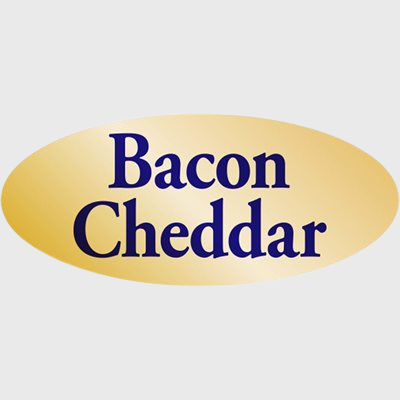 Gold Foil Label Bacon Cheddar  - 500/Roll