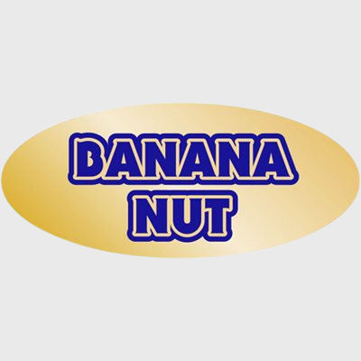 Gold Foil Label Banana Nut - 500/Roll