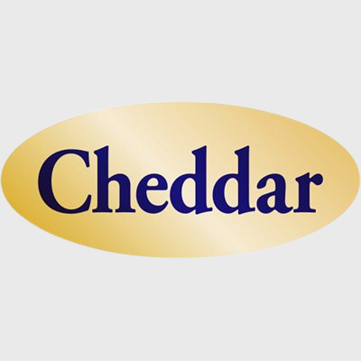 Gold Foil Label Cheddar - 500/Roll