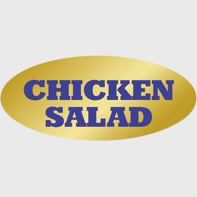 Gold Foil Label Chicken Salad - 500/Roll