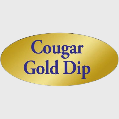 Gold Foil Label Cougar Gold Dip - 500/Roll