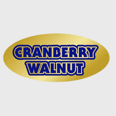 Gold Foil Label Cranberry Walnut - 500/Roll