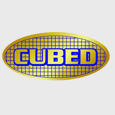 Gold Foil Label Cubed - 500/Roll