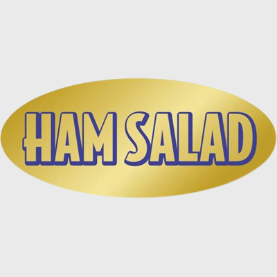 Gold Foil Label Ham Salad - 500/Roll