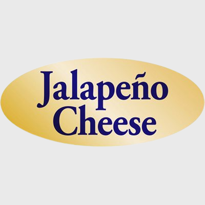 Gold Foil Label Jalapeno Cheese - 500/Roll