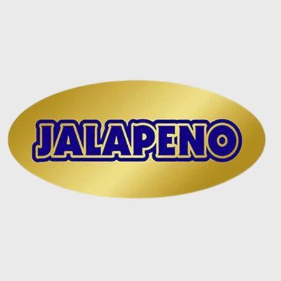 Gold Foil Label Jalapeno - 500/Roll