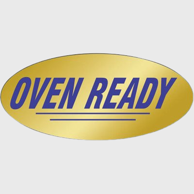 Gold Foil Label Oven Ready - 500/Roll