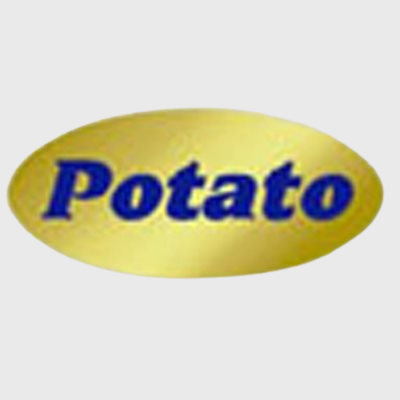 Gold Foil Label Potato - 500/Roll