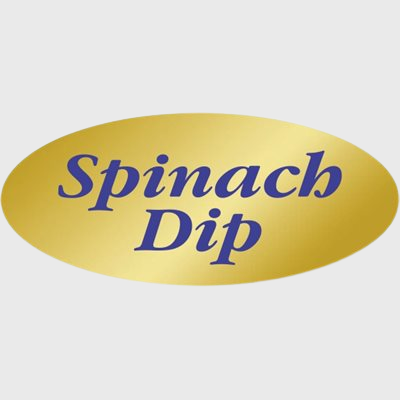 Gold Foil Label Spinach Dip - 500/Roll