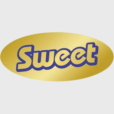 Gold Foil Label Sweet - 500/Roll