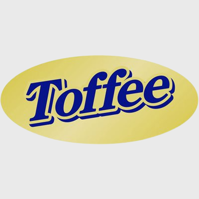 Gold Foil Label Toffee - 500/Roll