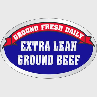 Beef Label Extra Lean Ground Beef - 500/Roll