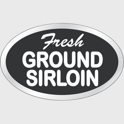 Beef Label Fresh Ground Sirloin - 500/Roll