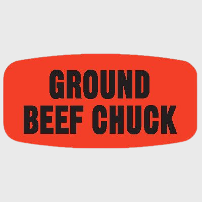 Beef Label Ground Beef Chuck - 1,000/Roll
