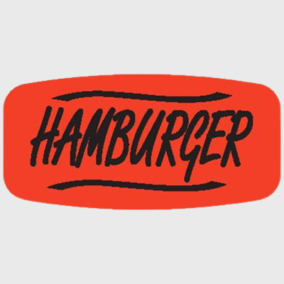 Beef Label Hamburger - 1,000/Roll