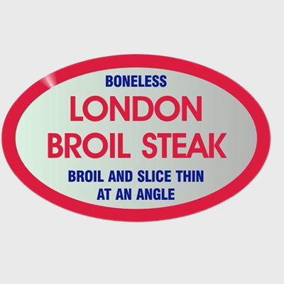 Beef Label London Broil Steak (Boneless) - 500/Roll
