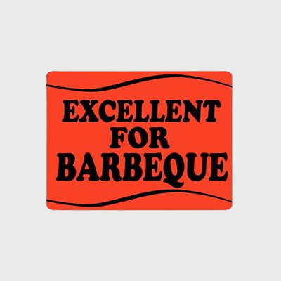 Grilling Label Excellent for Barbeque Wave - 500/Roll