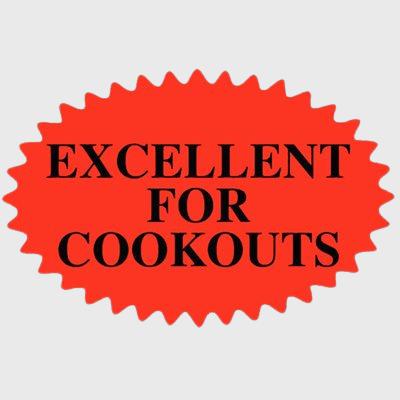 Grilling Label Excellent for Cookouts - 500/Roll