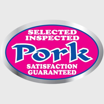 Pork Label Pork (Selected Inspected) - 500/Roll