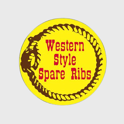 Pork Label Western Style Spare Ribs - 1,000/Roll