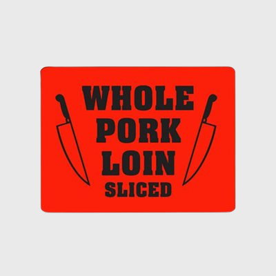 Pork Label Whole Pork Loin Sliced - 1000/Roll