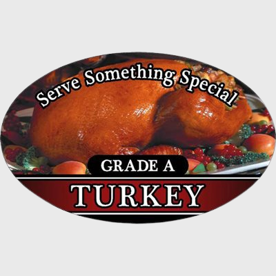 Meat And Seafood Label Serve Something Special Grade A Turkey - 500/Roll