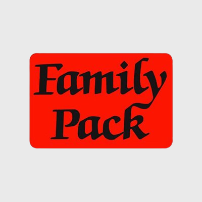 Coupon And Discount Label Family Pack - 500/Roll