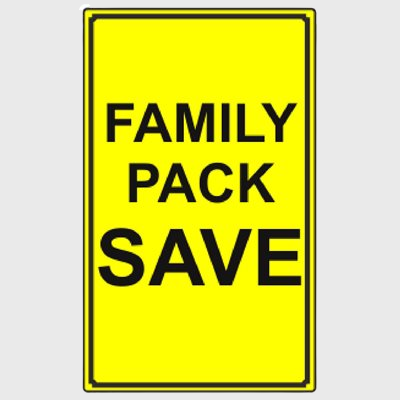 Family Pack Label Save - 250/Roll