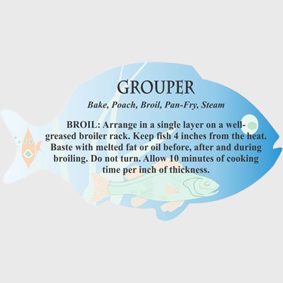 Seafood Label Grouper Cooking - 250/Roll
