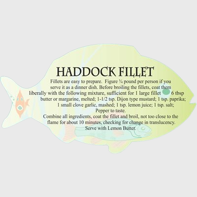 Seafood Label Haddock Fillet - 250/Roll