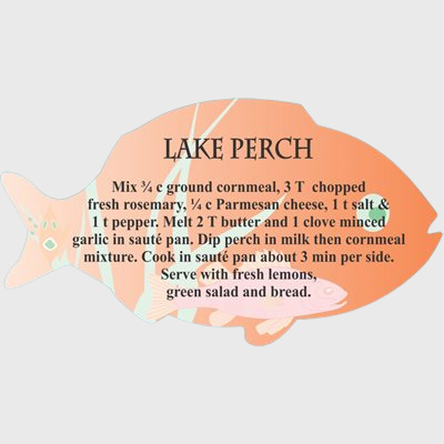 Seafood Label Lake Perch Cooking Recipe - 250/Roll