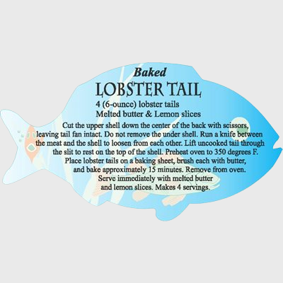 Seafood Label Lobster Tail Cooking Recipe - 250/Roll