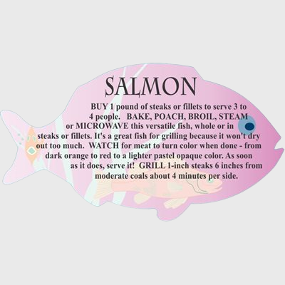 Seafood Label Salmon - 250/Roll