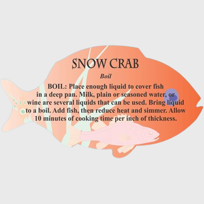 Seafood Label Snow Crab Cooking Recipe - 250/Roll