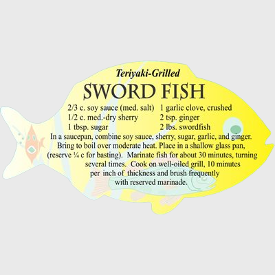 Seafood Label Sword Fish Teriyaki-Grilled Recipe -  250/Roll