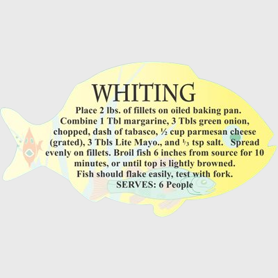 Seafood Label Whiting - 250/Roll