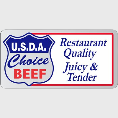 USDA Choice Beef Restaurant Label - 1,000/Roll