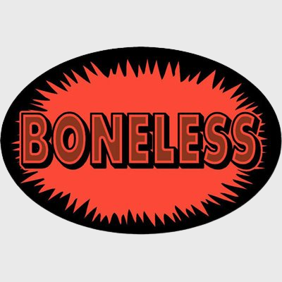 Specialty Meat Label Boneless - 500/Roll