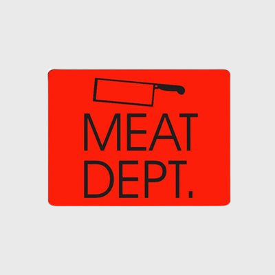 Specialty Meat Label Meat Dept. - 1,000/Roll