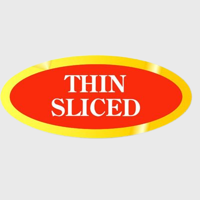 Specialty Meat Label Thin Sliced - 1,000/Roll