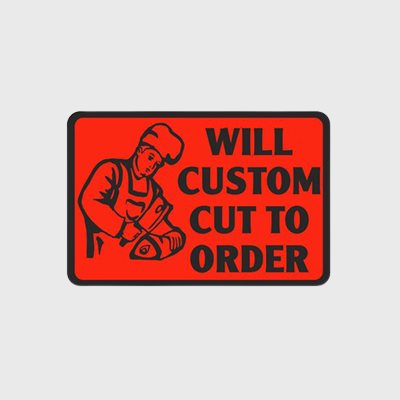 Specialty Meat Label Will Custom Cut To Order - 500/Roll