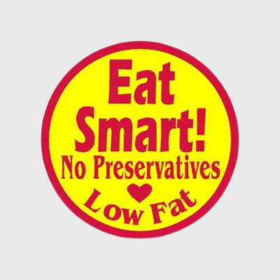 Dietary Label Eat Smart! No Preservatives Low Fat - 1,000/Roll