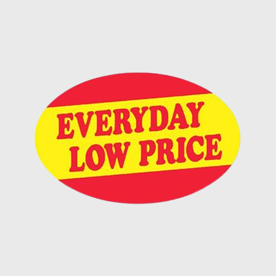 Promotional Specialty Label Everyday Low Price  - 1,000/Roll