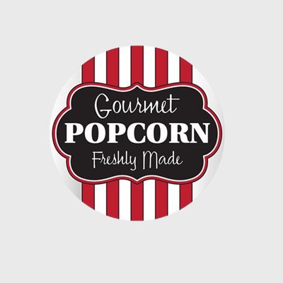 Specialty Bakery Label Gourmet Popcorn Freshly Made - 500/Roll